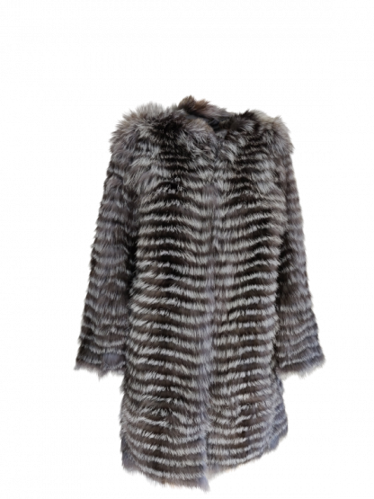 Silver Fox Coat – Astero Leathers